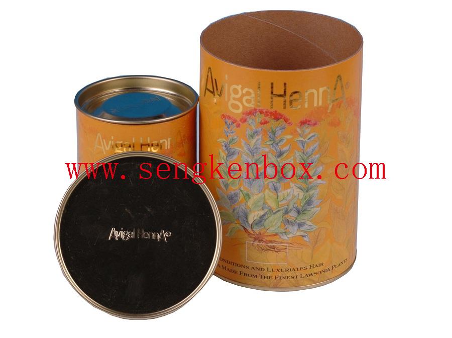 Metal Top Herb Flowers Packaging Paper Cans with Moisture-Proof Liner