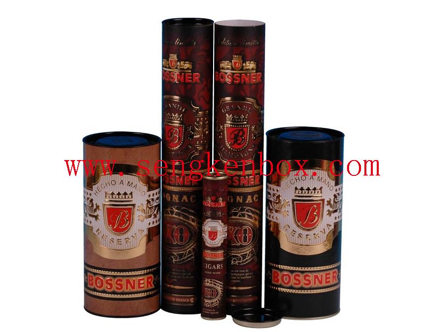 Wine XO Packaging Paper Cans with Metal Tinplate Lid