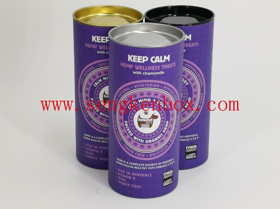 Paper Canister with Black Lid