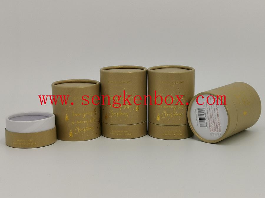 Candle Packaging Curled Edge Paper Cans