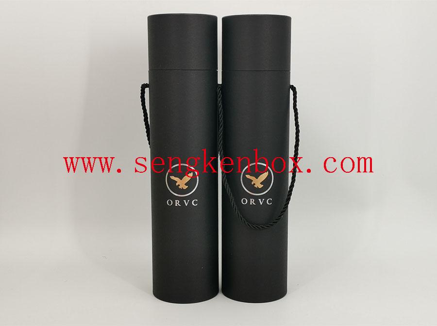 Portable Cylinder Packaging Paper Tube Box For Wine Spirits Packaging