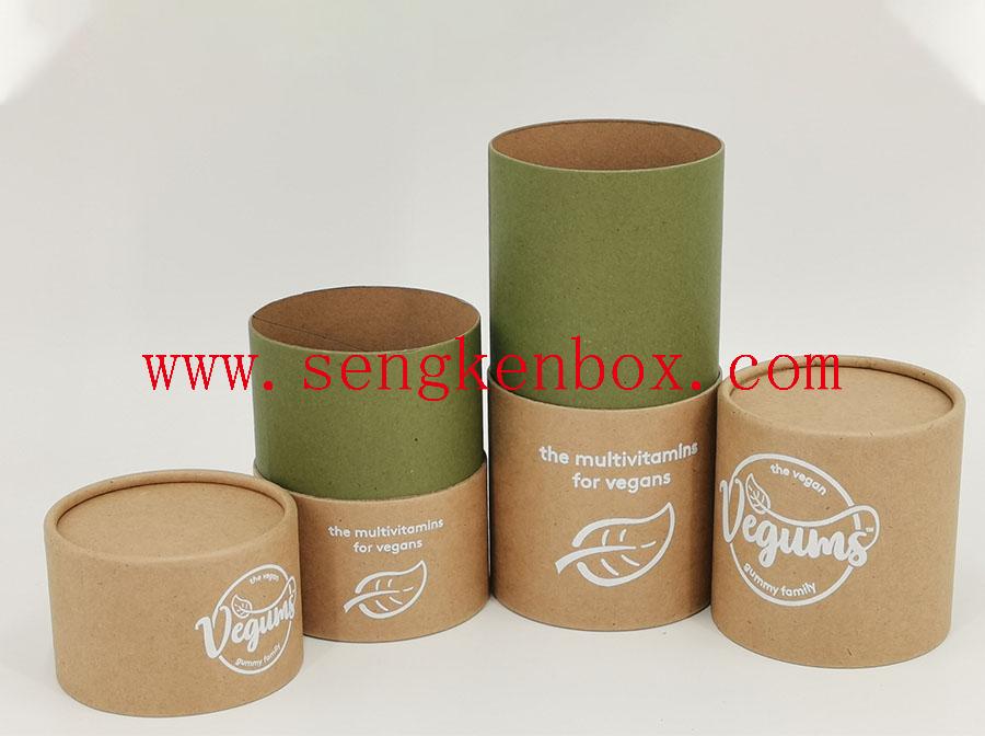 Paper Canister with Light Green Neck