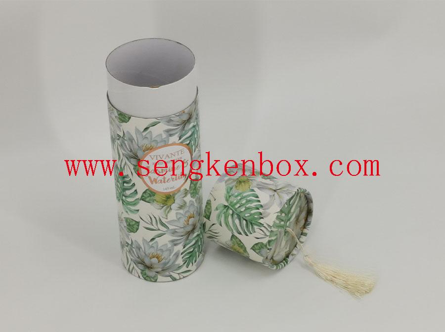 Candle Packaging Curled Edge Paper Cans