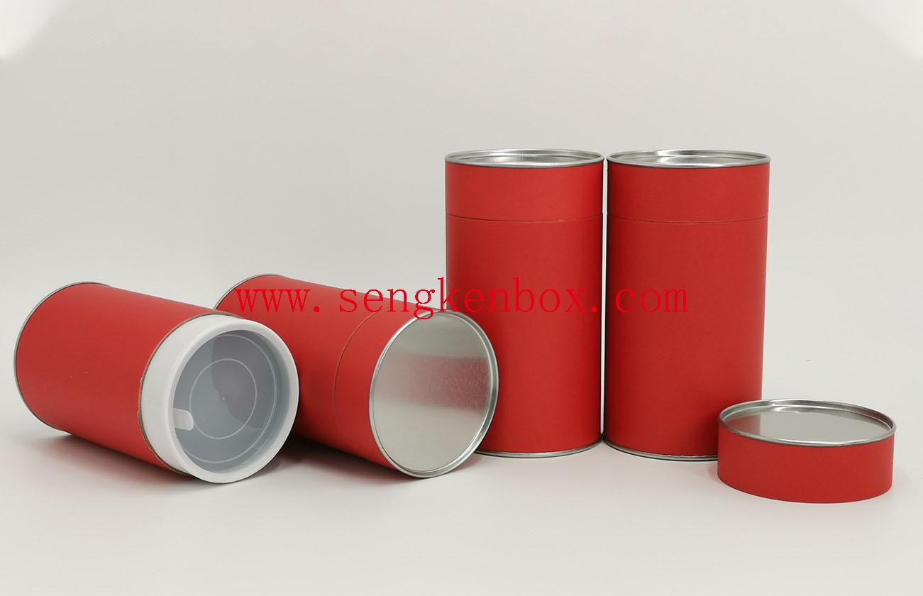 Dust-proof Plastic Cover Paper Cans Packaging