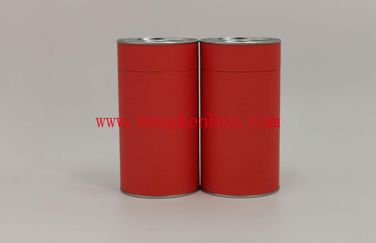 Paper Cans with Metal Buckled Lid