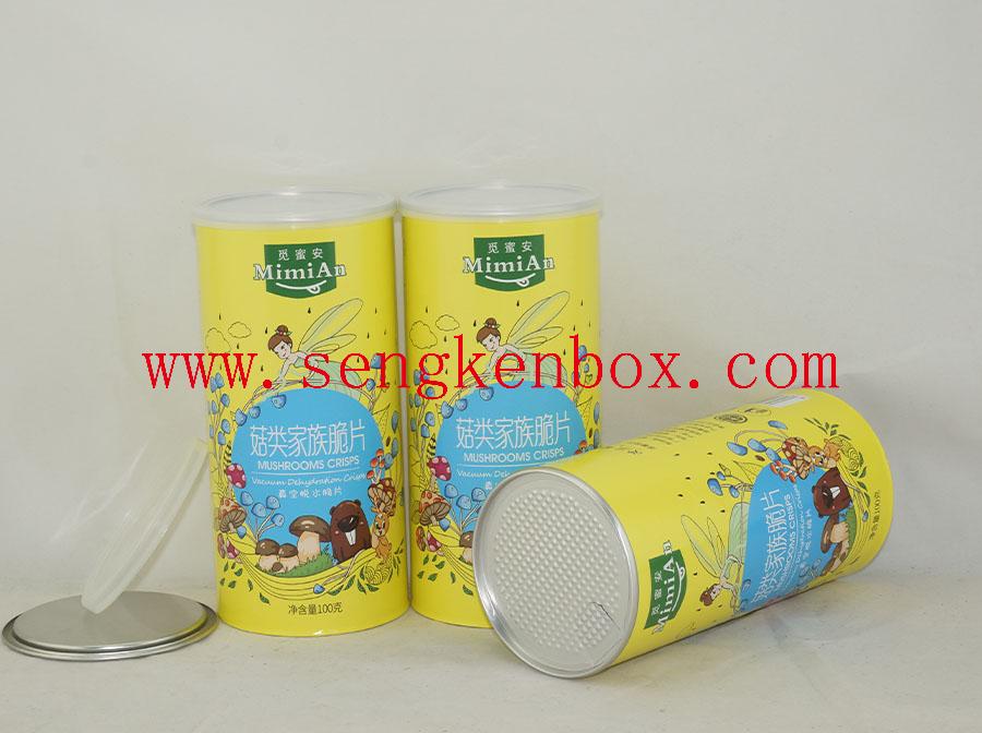 Moistureproof Mushrooms Crisps Paper Cans