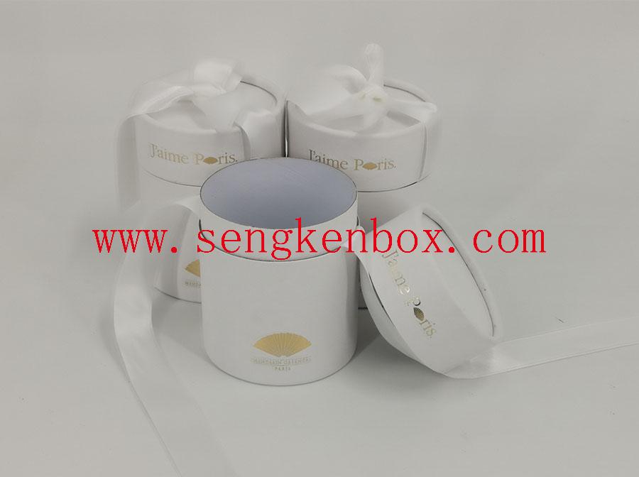 Gift Paper Tube Packaging With Ribbon