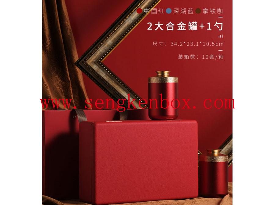 China Red Verpackung Lederbox