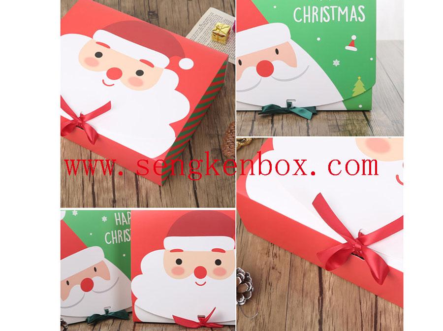 Roter und grüner Geschenkpapierkasten