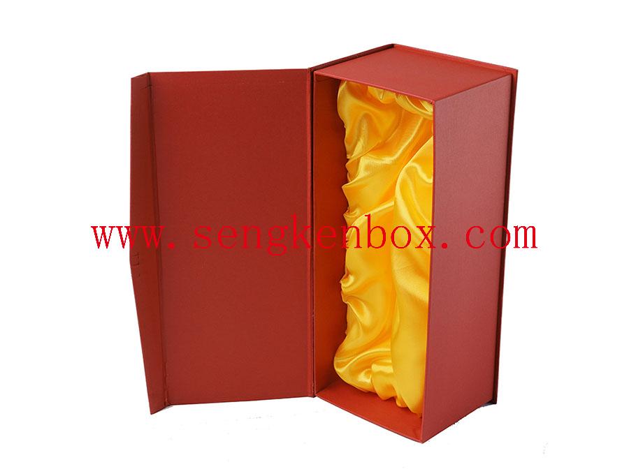 Weinverpackungs-Papierbox mit festem Schaumstoff