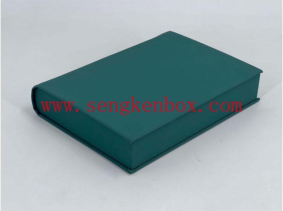 Grüne Clamshell-Lederbox