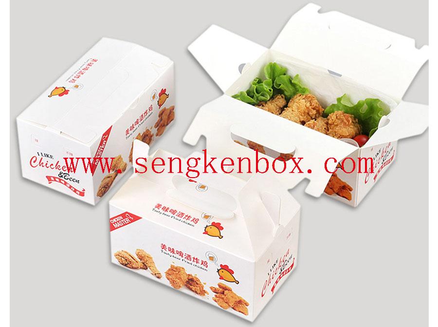 Faltbare Papierkartenbox für Lebensmittel