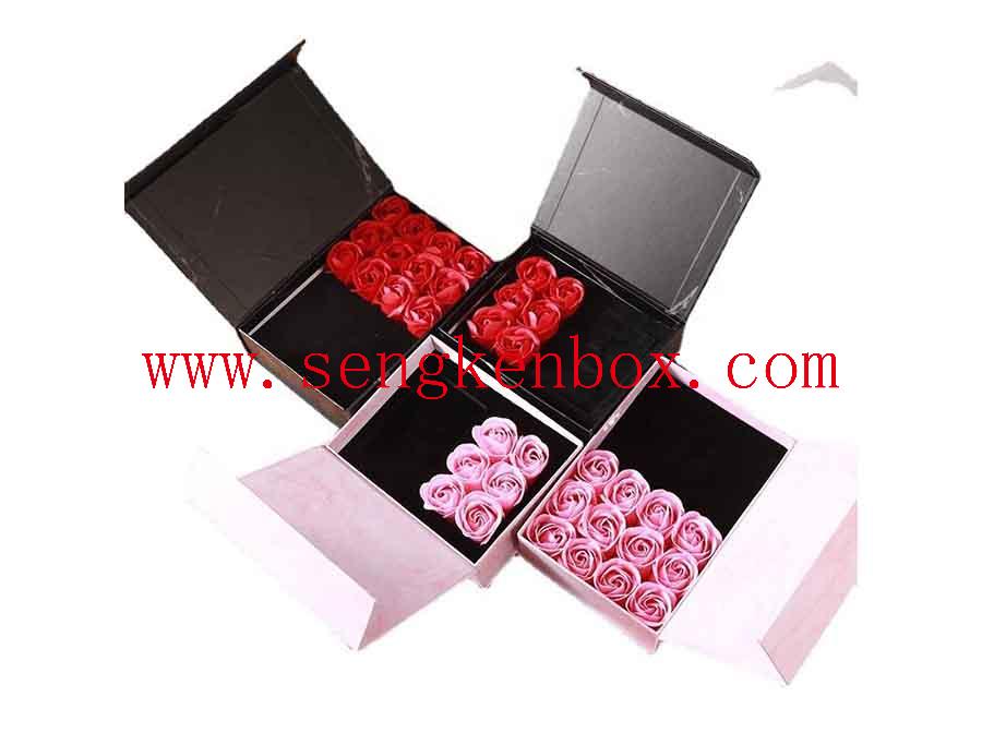 Seifenblume Schmuck unsterbliche Rose Geschenkbox