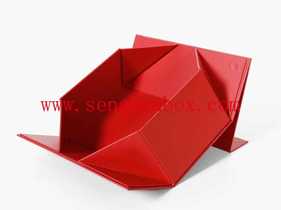 Rote magnetische Flip-Schuh-Papierbox