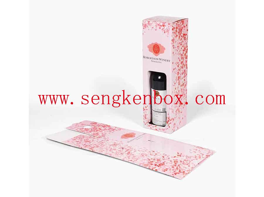 Luxuriöse Geschenkbox aus rosa Papier