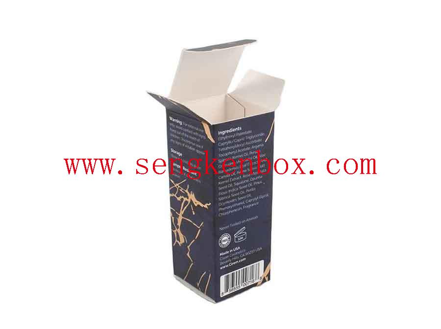 Kosmetisches Öl Custom Printing Matte Black Box