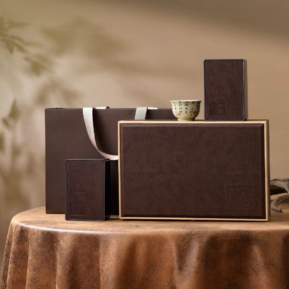 Leather-Clad Tea Box