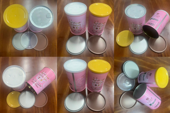 Pink Metal Perfume Packaging Can