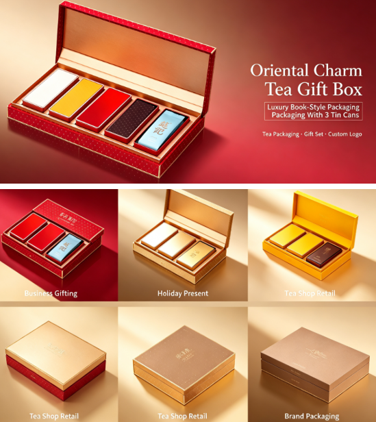 Book Shaped Tea Box