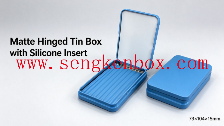 Anti scratch silicone groove tin box