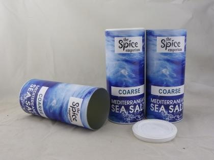 Sea White Salt Packaging Paper Tube