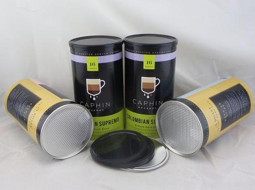 Colombian Supremo Coffee Packaging Paper Cans