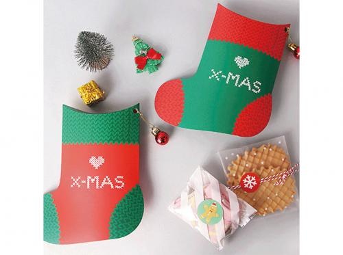 Christmas Sock Shape Snacks Gift Box