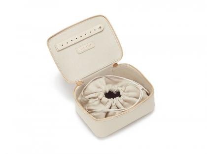 Small Faux Rings Earrings Necklace Jewelry Box