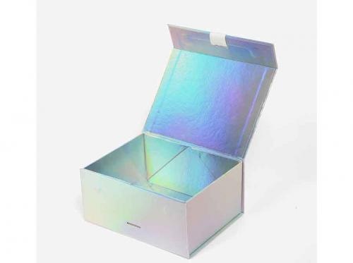 Luxury Apparel Shoe Holographic Magnetic Gift Box