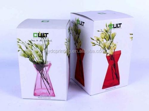 Custom Printed Folding Recycle Flower Vase Box