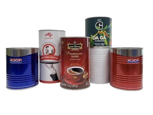 OEM und ODM Seal Coffee Beans Packaging Tin Can with Easy Open Lid zu verkaufen