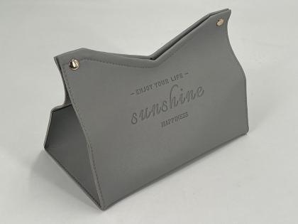 OEM und ODM PU Leather Desktop Tissue Case for Home Office Use zu verkaufen