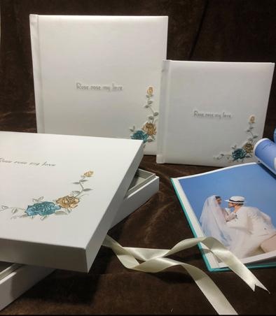 OEM und ODM Custom wedding album collection with gift paper box zu verkaufen