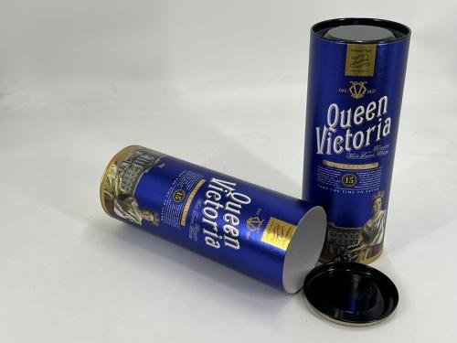 Wine Tube Packaging with Metal Lids