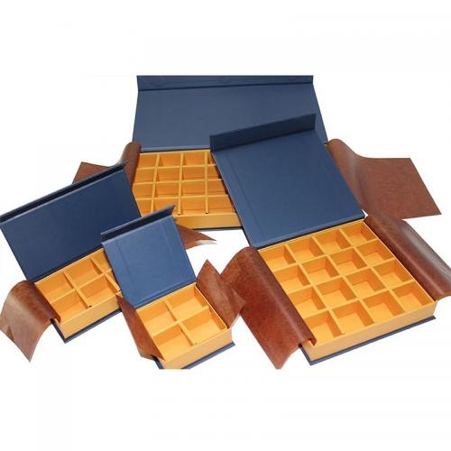 OEM und ODM Magnetic Paper Chocolate Packaging Gift Boxes With Divider Cardboard zu verkaufen