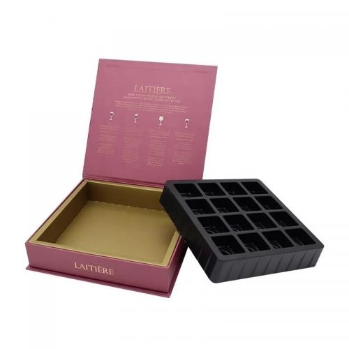 OEM und ODM Custom high-end chocolate gift box with plastic tray zu verkaufen