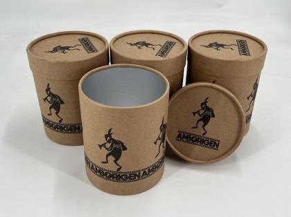 OEM und ODM Large Food Grade Paper Canister Kraft Paper Canisters Foil Lined zu verkaufen