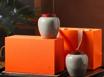 OEM und ODM Custom Tea Set Gift Jewelry Box Packaging Luxury Blue Leather zu verkaufen