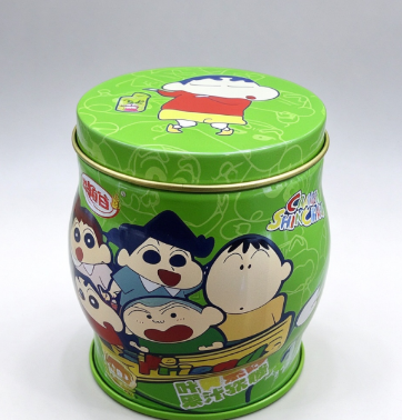 Crayon Shin-Chan Taillenförmige Blechdose: Benutzerdefinierte Cartoon-Lebensmittelblechverpackung für Süßigkeiten 